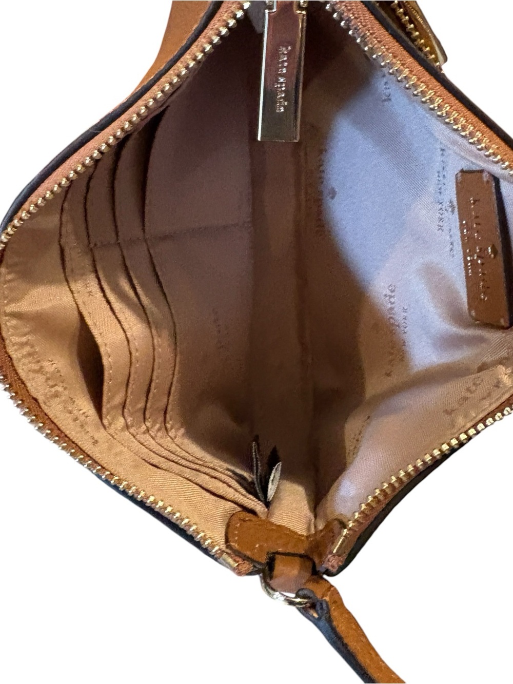 Kate Spade Pebble Leather Shoulder Bag Brown Minimalist Lightweight Quiet Luxury - Picture 4 of 12